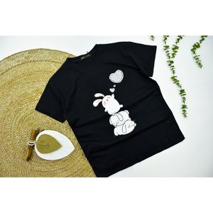 خرید اینترنتی قیمت تیشرت زنانه خرگوش و قلب کد 11550