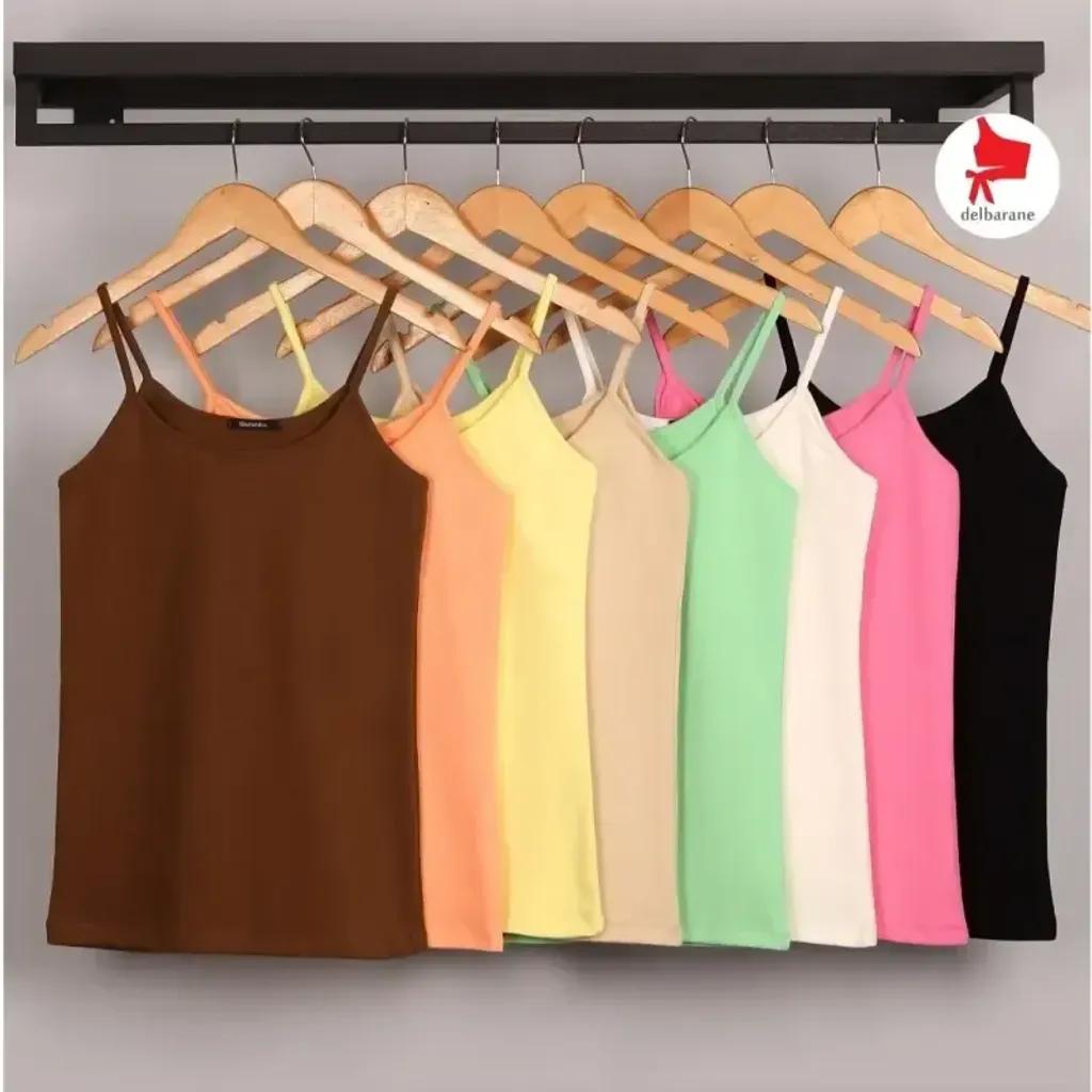 خرید اینترنتی قیمت تاپ بندی نخی کبریتی زنانه برشکا سایز 38 تا 44 رنگبندی