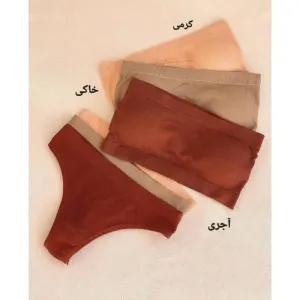 ست نیمتنه دکلته و شورت بکلس نخی کبریتی زنانه کاپدار متحرک سایز 38 تا 46