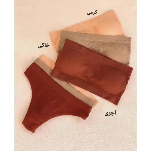 ست نیمتنه دکلته و شورت بکلس نخی کبریتی زنانه کاپدار متحرک سایز 38 تا 46