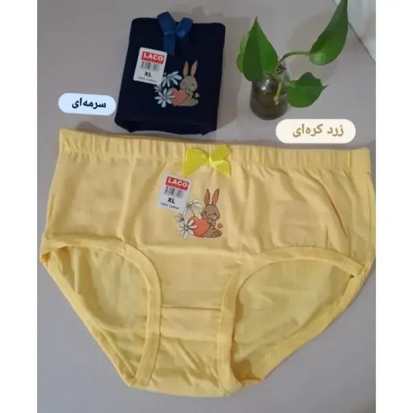 شورت عروسکی زنانه و دخترانه نخی سایز XL طرحدار فاق بلند