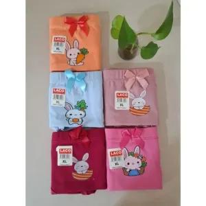 خرید اینترنتی قیمت شورت عروسکی زنانه و دخترانه نخی سایز XL طرحدار فاق بلند