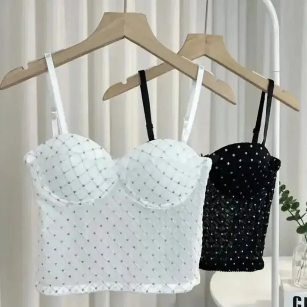 خرید اینترنتی قیمت تاپ کاپدار گیپور گرم بالا اکلیلدار مجلسی دخترانه سایز اسمال مدیوم رنگ سفید و مشکی