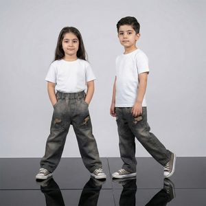 شلوار جین بگ زاپدار 2 تا 7 سال کد 11218