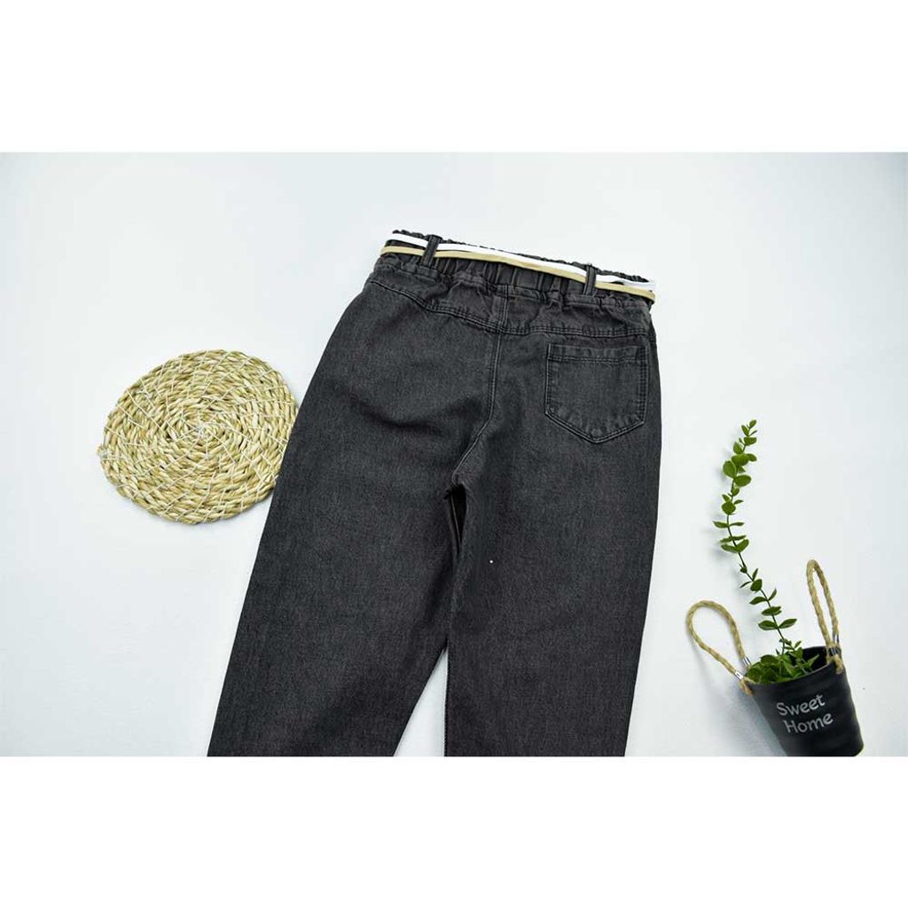 خرید اینترنتی قیمت شلوار جین مام فیت بچه گانه جوجه 2 تا 7 سال کد 11225