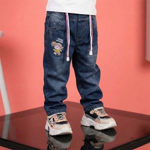 خرید اینترنتی قیمت شلوار جین مام دخترانه آبی تیره 2 تا 7 سال کد 11215