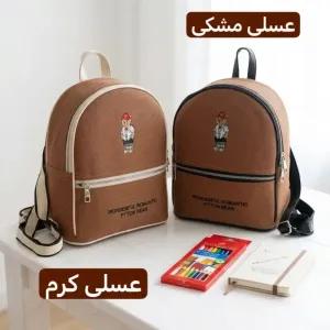 خرید اینترنتی قیمت کوله پشتی بچگانه پارچه ای طرح کنف ابعاد 30 در 25 سانتیمتر
