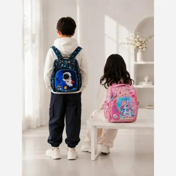 کوله پشتی پارچه ای مدرسه و دانشگاه ابعاد 48 در 31 سانتیمتر