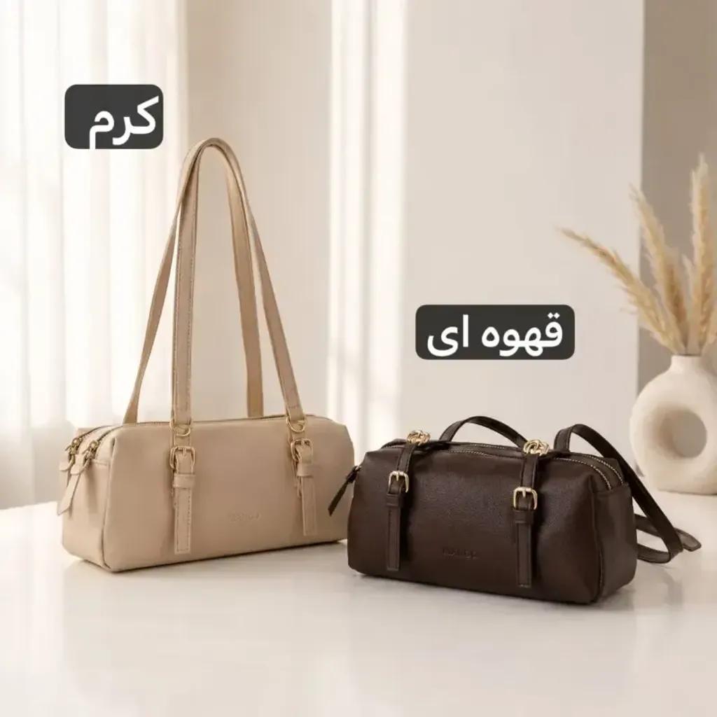 خرید اینترنتی قیمت کیف زنانه چرم مصنوعی روزمره ابعاد 28 در 12 سانتیمتر