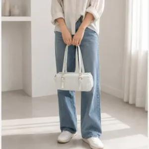 خرید اینترنتی قیمت کیف زنانه چرم مصنوعی روزمره ابعاد 28 در 12 سانتیمتر