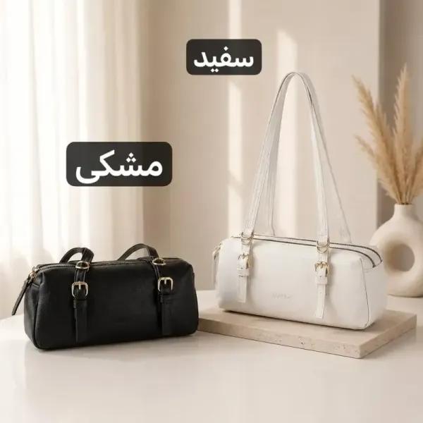 کیف زنانه چرم مصنوعی روزمره ابعاد 28 در 12 سانتیمتر