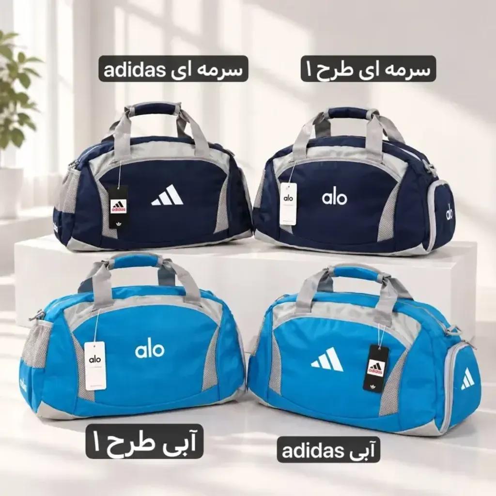 خرید اینترنتی قیمت ساک ورزشی جنس خلبانی ابعاد 46 در 30 سانتیمتر با 4 جیب بیرونی و بند بلند