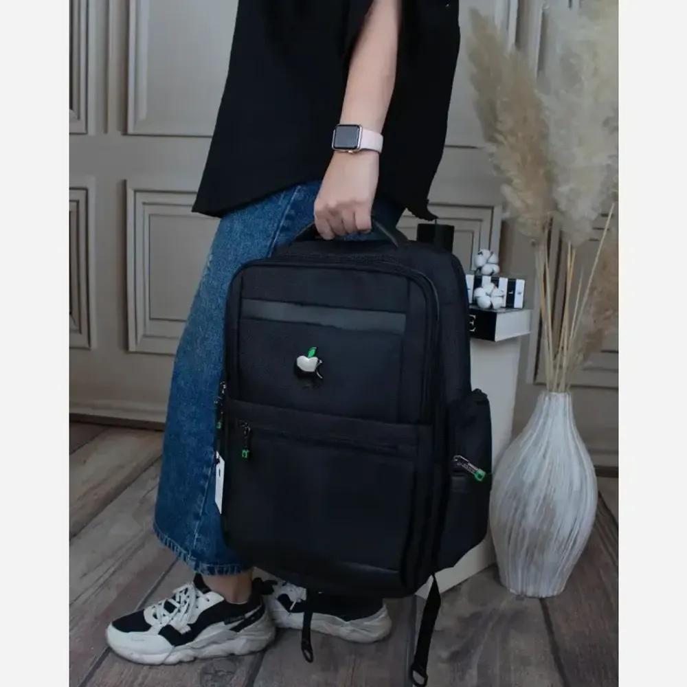 خرید اینترنتی قیمت کوله پشتی پارچه ای مدرسه و دانشگاه ابعاد 40 در 30 سانتیمتر با جیب بیرونی
