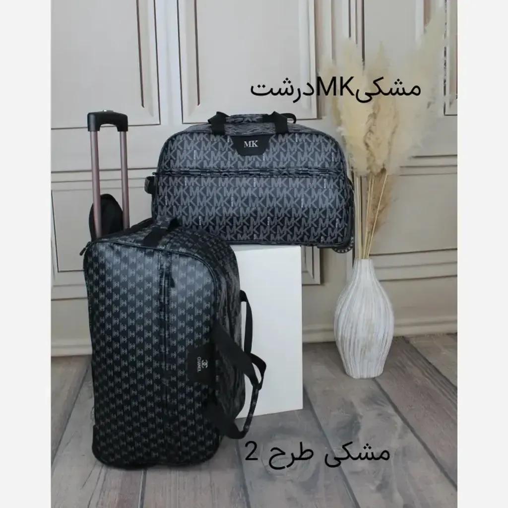 خرید اینترنتی قیمت ساک مسافرتی چرم مصنوعی زنانه مدل زیپی ابعاد 56 در 33 سانتیمتر