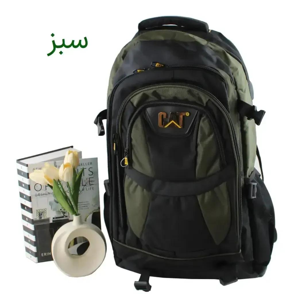 خرید اینترنتی قیمت کوله پشتی پارچه ای مسافرتی و ورزشی دارای بند بلند و جیب متعدد ابعاد 55 در 30 در 25 سانتیمتر