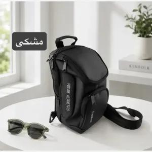 خرید اینترنتی قیمت کیف مردانه اسپرت روزمره جنس ریپس دارای 5 جیب بیرونی ابعاد 30 در 15 در 10 سانتیمتر