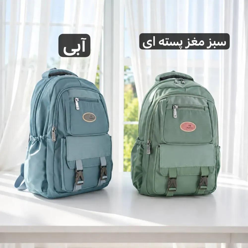 خرید اینترنتی قیمت کوله پشتی برزنت مدرسه و دانشگاه ابعاد 45 در 35 سانتیمتر
