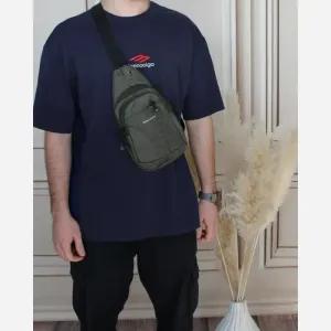 خرید اینترنتی قیمت بادی بگ مردانه پارچه ای ابعاد 20 در 10 سانتیمتر با آستر ساتن