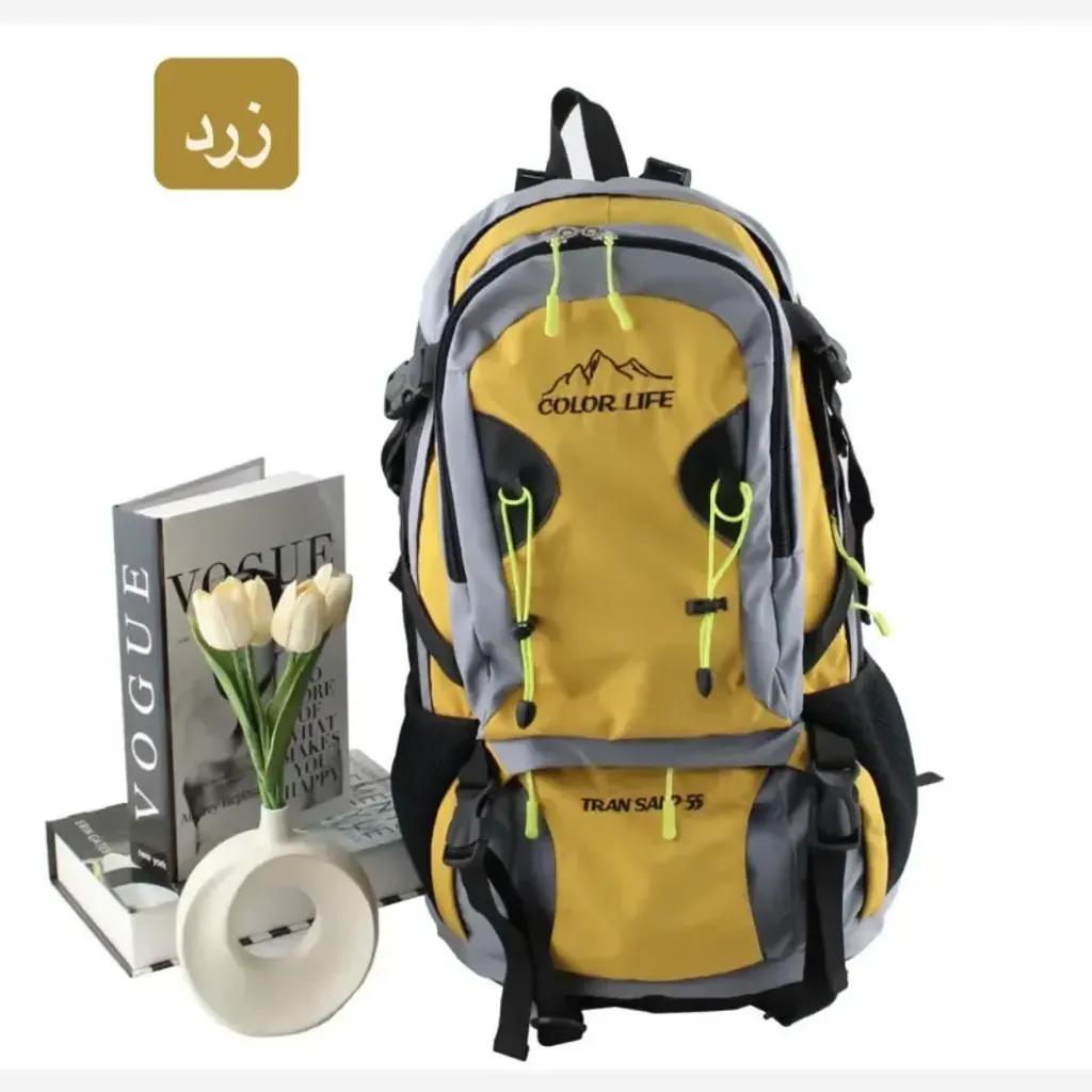 خرید اینترنتی قیمت کوله پشتی مسافرتی و ورزشی پارچه ای چهار جیب بیرونی