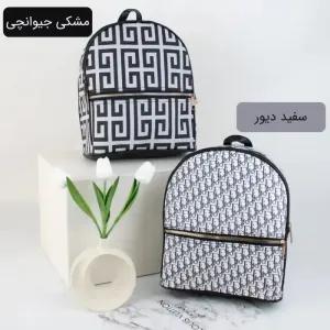 خرید اینترنتی قیمت کوله پشتی چرم مصنوعی اسپرت و روزمره ابعاد 30 در 25 سانتیمتر