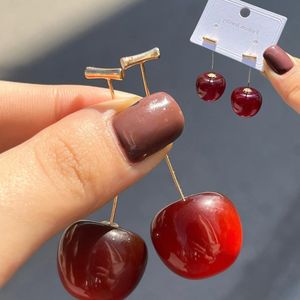خرید انلاین گوشواره گیلاسی استیل ضدزنگ فانتزی دخترانه |دلسامه