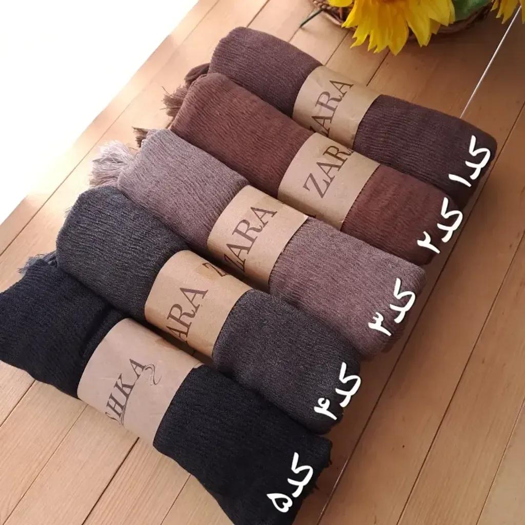 خرید اینترنتی قیمت شال پلیسه رنگی منگوله دار سایز 70 در 190 مناسب بهار و تابستان