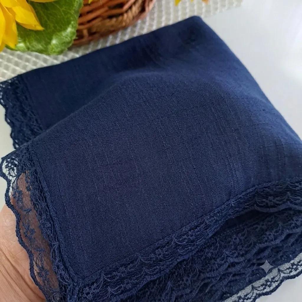 خرید اینترنتی قیمت شال زنانه وال اسلپ مشکی سرمه ای نسکافه ای دور گیپور سایز 170 در 70 و 52 سانتی متر