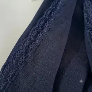 خرید اینترنتی قیمت شال زنانه وال اسلپ مشکی سرمه ای نسکافه ای دور گیپور سایز 170 در 70 و 52 سانتی متر