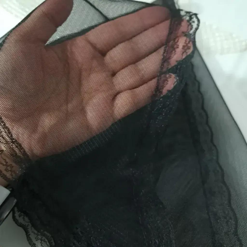 خرید اینترنتی قیمت مینی اسکارف مجلسی تور مشکی زنانه ابعاد 70 در 100