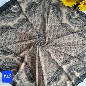 خرید اینترنتی قیمت روسری زنانه نخ کشمیر قواره 120 دور دوخته شده