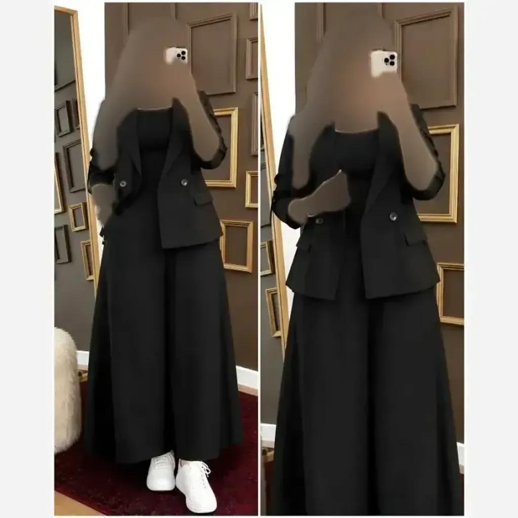 خرید اینترنتی قیمت ست کت شلوار دامنی کتان کجرا مدل مونا