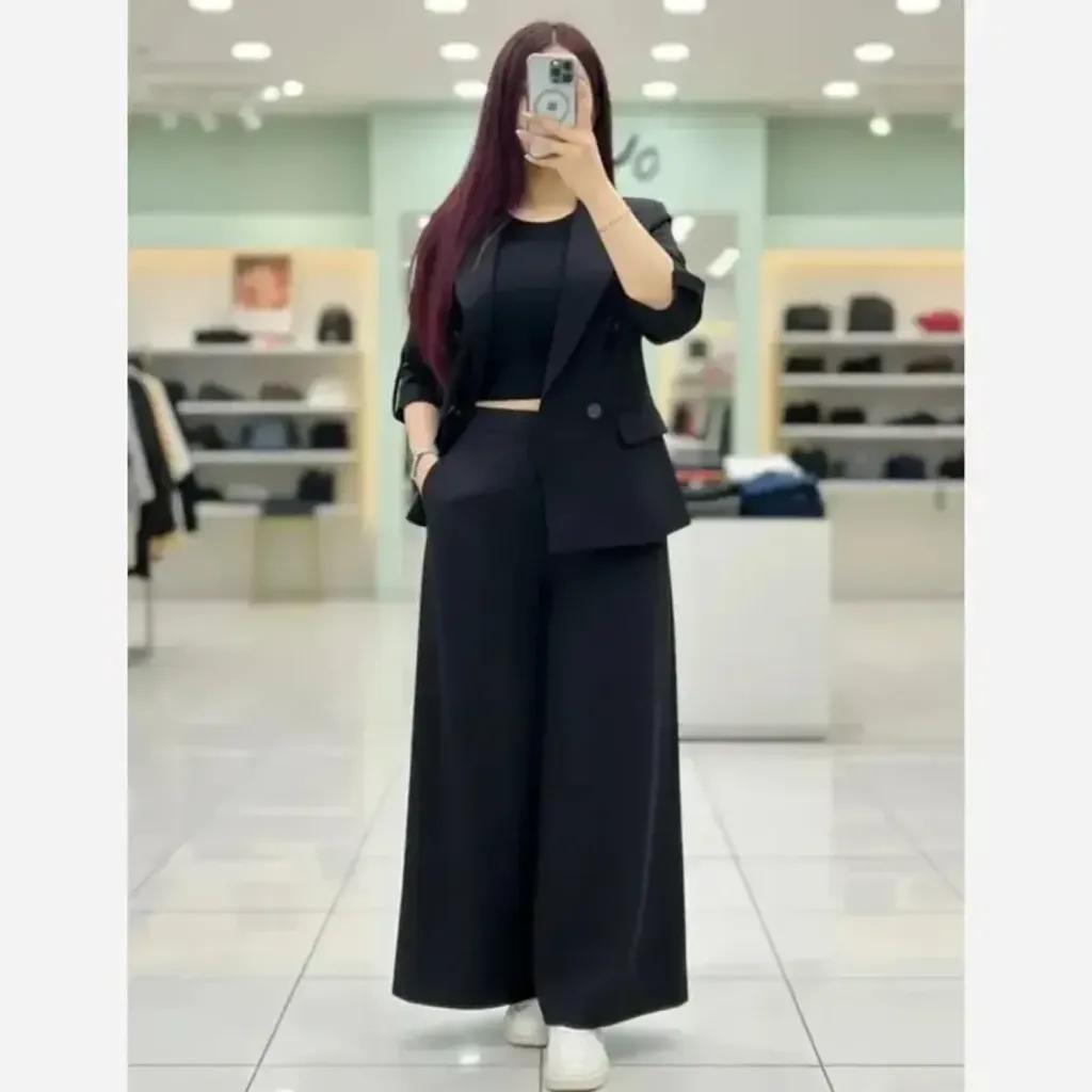 خرید اینترنتی قیمت ست کت شلوار دامنی کتان کجرا مدل مونا