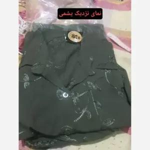 خرید اینترنتی قیمت شومیز زنانه نخی خامه دوزی شده قواره دار مدل ماریا