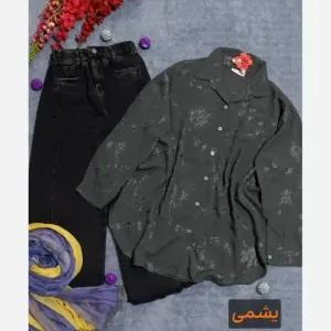 خرید اینترنتی قیمت شومیز زنانه نخی خامه دوزی شده قواره دار مدل ماریا