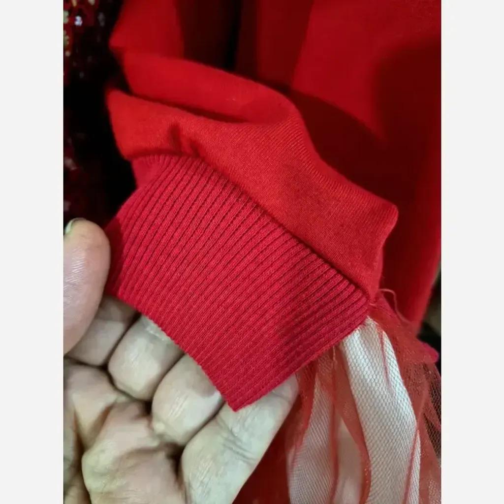 خرید اینترنتی قیمت سارافون دخترانه دورس دو نخ و تور یلدا و مهمانی سایز 40 تا 55 سبز و قرمز