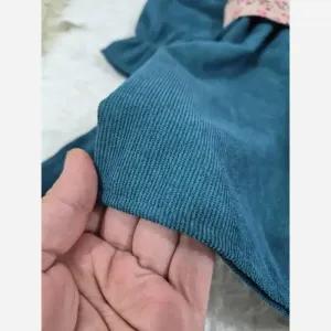خرید اینترنتی قیمت پیراهن و ژیله مخمل کبریتی دخترانه بچگانه