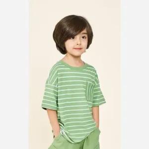 خرید اینترنتی قیمت ست تیشرت و شلوارک پسرانه اسپرت کارگو کتان پنبه سایز 50 تا 60
