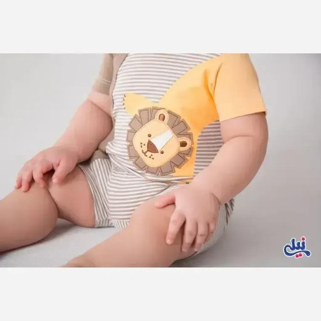 خرید اینترنتی قیمت رامپر نوزادی شیر نخ پنبه ضد حساسیت