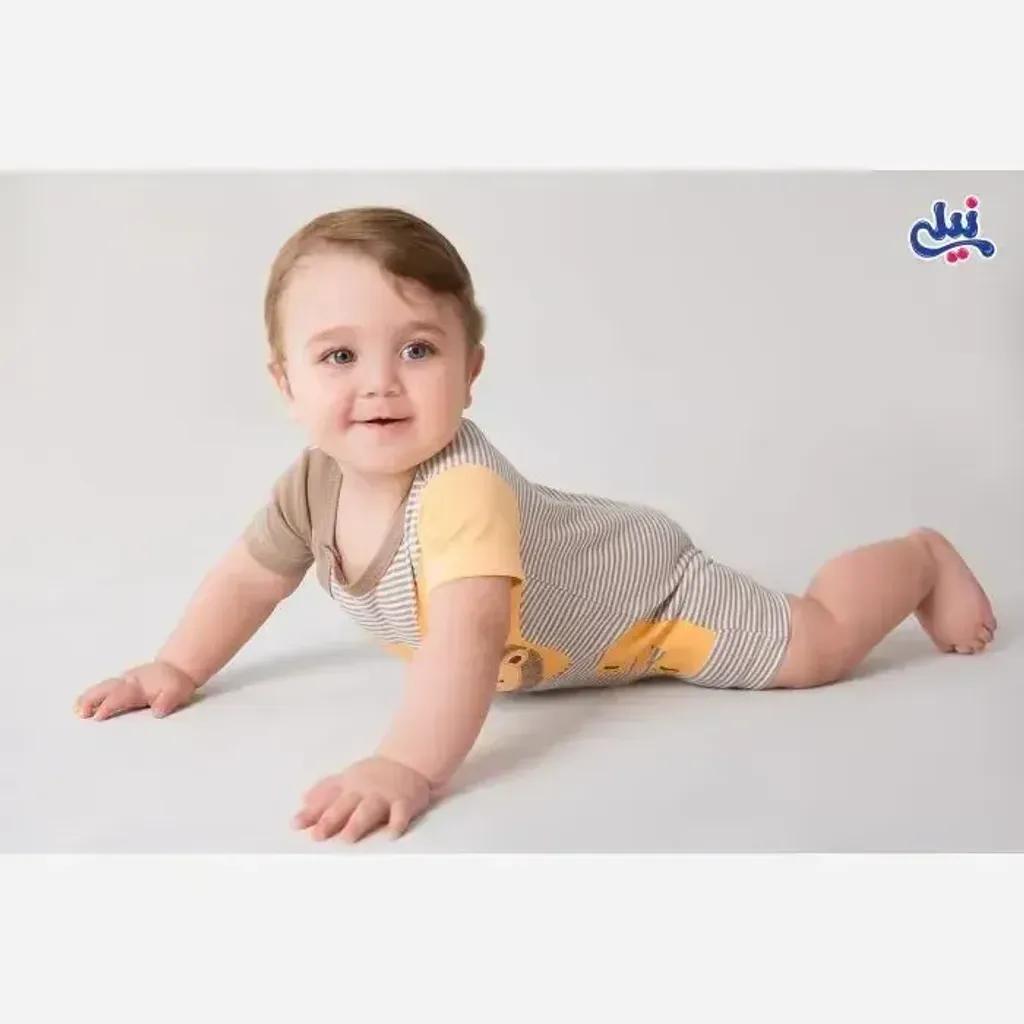خرید اینترنتی قیمت رامپر نوزادی شیر نخ پنبه ضد حساسیت