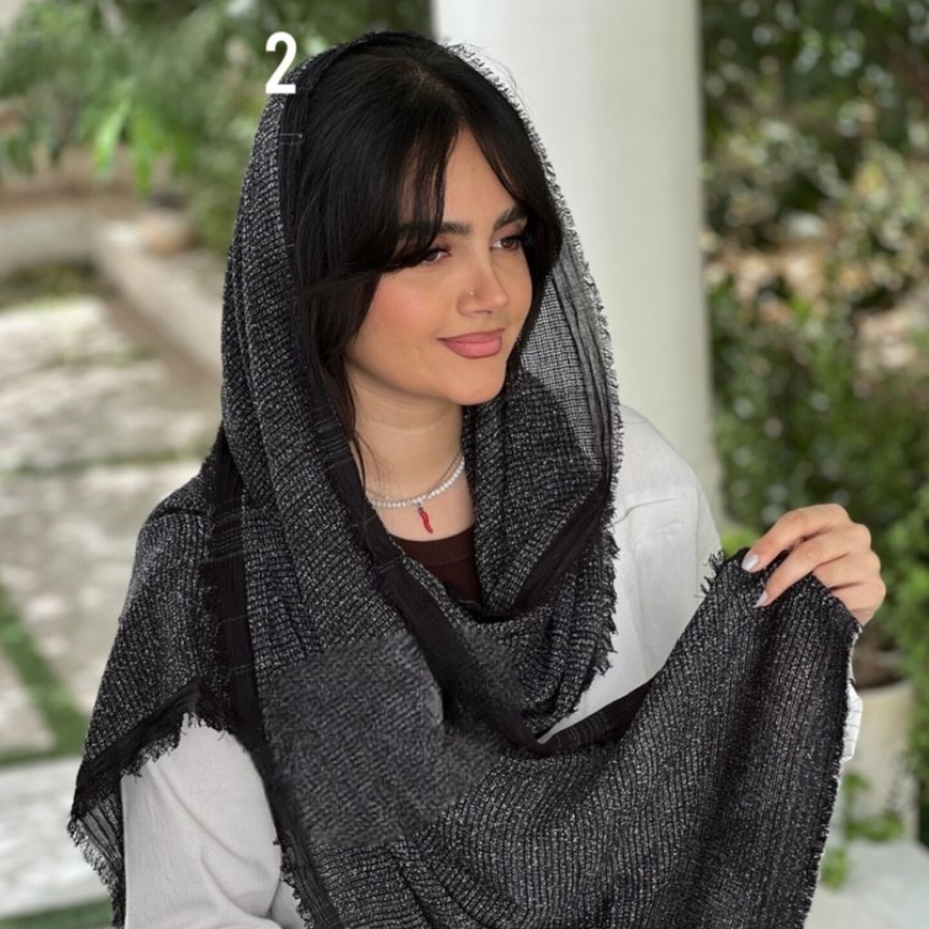مشخصات شال برفکی پاییزه دورریش زنانه و دخترانه شیک