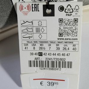 خرید آنلاین کفش مردانه زارا رویه جیر طبیعی مدل Leather Sport