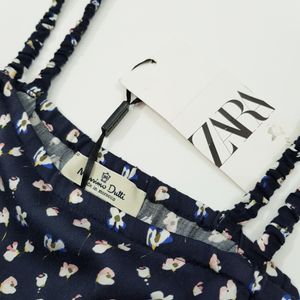 قیمت سرهمی سرمه ای گلدار دخترانه ، برند Zara زارا اورجینال