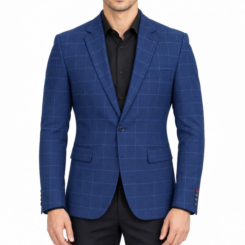 خرید اینترنتی کت تک  مردانه چهارخونه اسپرت
