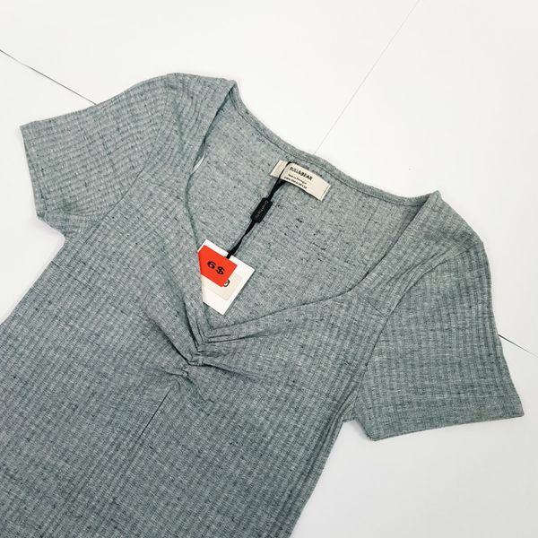 پیراهن مهمانی زنانه کشی یقه هفت ، برند Pull and Bear Zara اورجینال