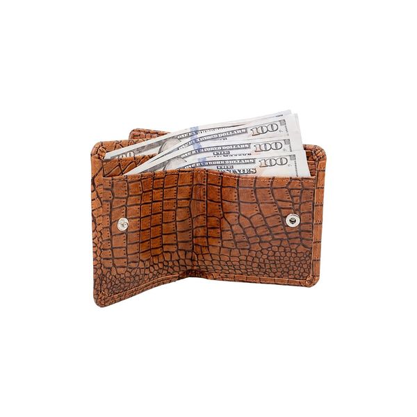 کیف پول،چرم طبیعی،مدل وستا عسلی