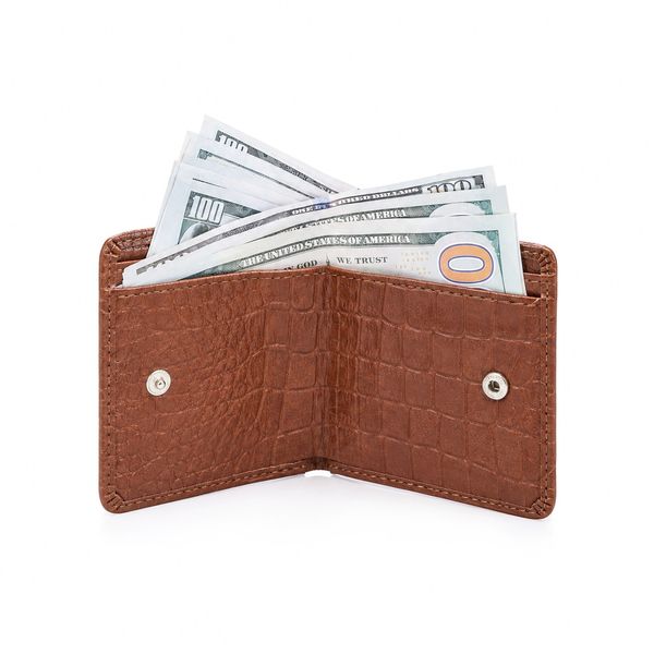 کیف پول،چرم طبیعی،مدل وستا کروکو