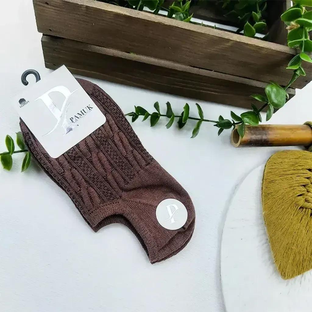 خرید اینترنتی قیمت جوراب زنانه فانتزی زیر قوزک نخی سایز 36 تا 40