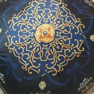 خرید اینترنتی قیمت چتر اتوماتیک لوکس هرمس ضد باد با پارچه نانو و جعبه کادویی