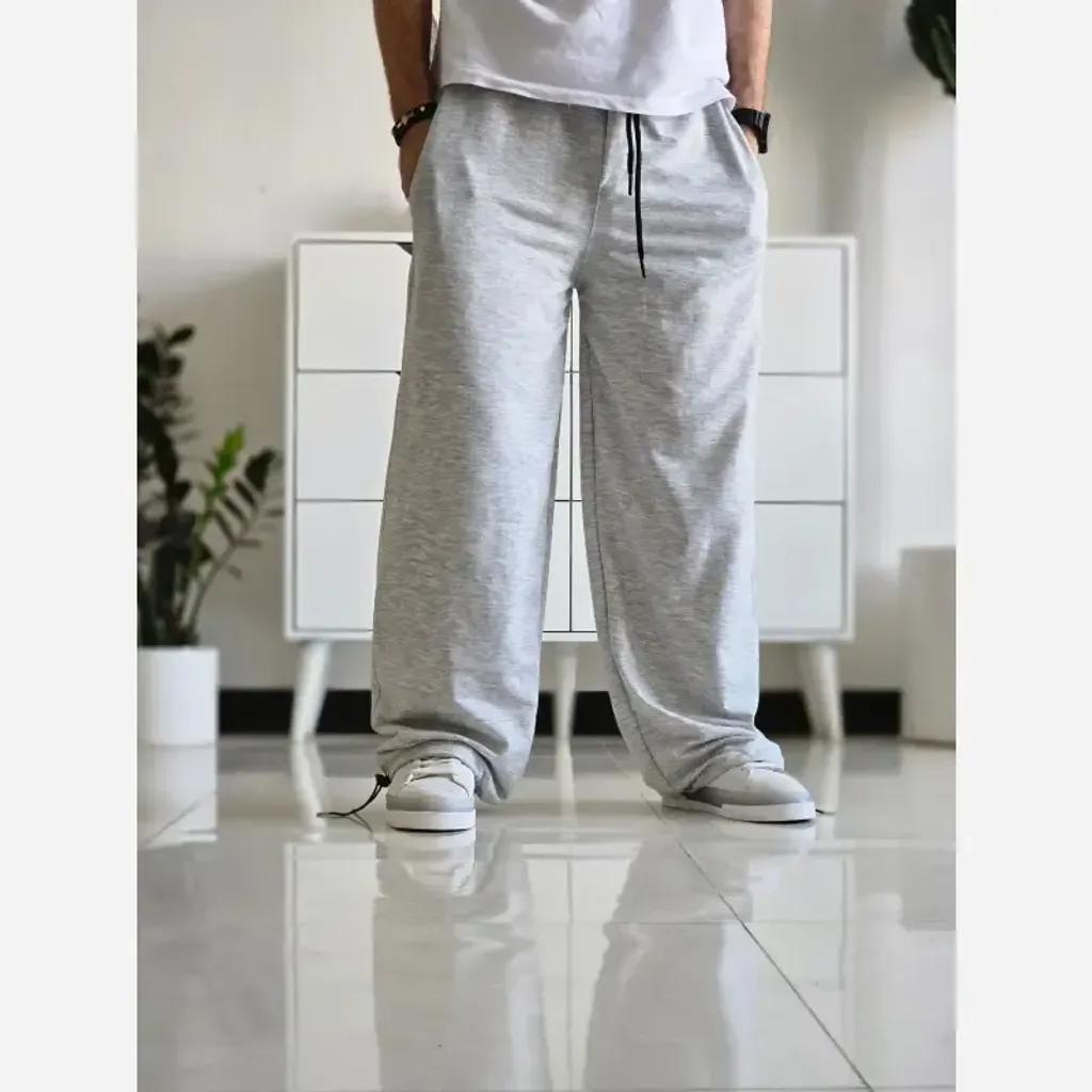 خرید اینترنتی قیمت جاگر کلوین کلین اسلش ملانژ دمپا گت دار مناسب آقا و خانم سایز XXL و XXXL طوسی مشکی برفی