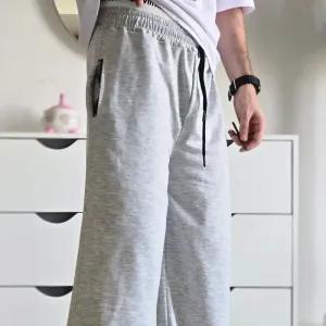 خرید اینترنتی قیمت جاگر کلوین کلین اسلش ملانژ دمپا گت دار مناسب آقا و خانم سایز XXL و XXXL طوسی مشکی برفی